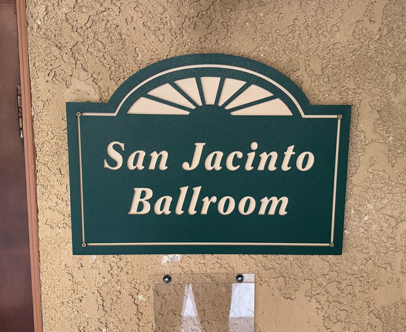 San jacinto ballroom sign.